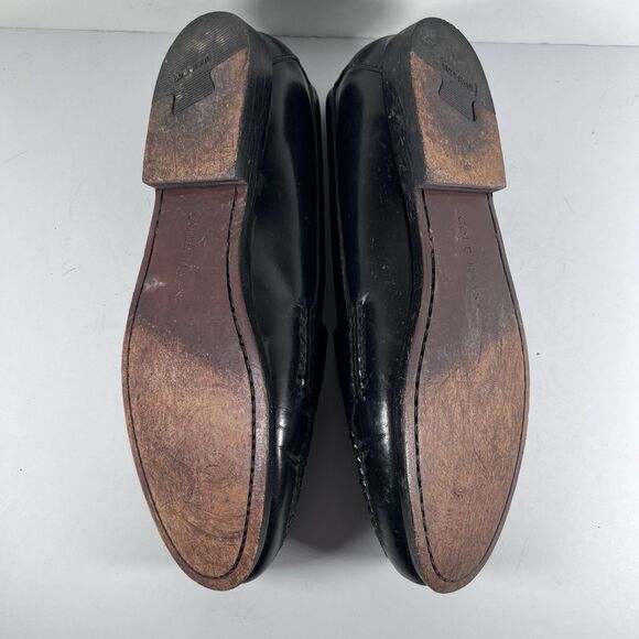 Cole Haan Pinch Tassel Black Leather Loafers Men's Size 10 D - Picture 7 of 8